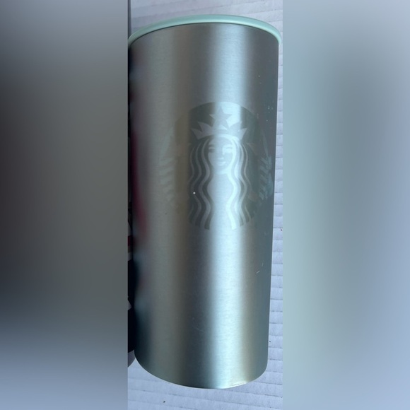 Starbucks 2021 Stainless Steel 12oz Tumbler Mint Green Recycled Plastic Lid - Picture 1 of 7